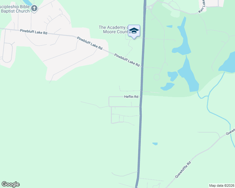 map of restaurants, bars, coffee shops, grocery stores, and more near 180 Heflin Road in Aberdeen