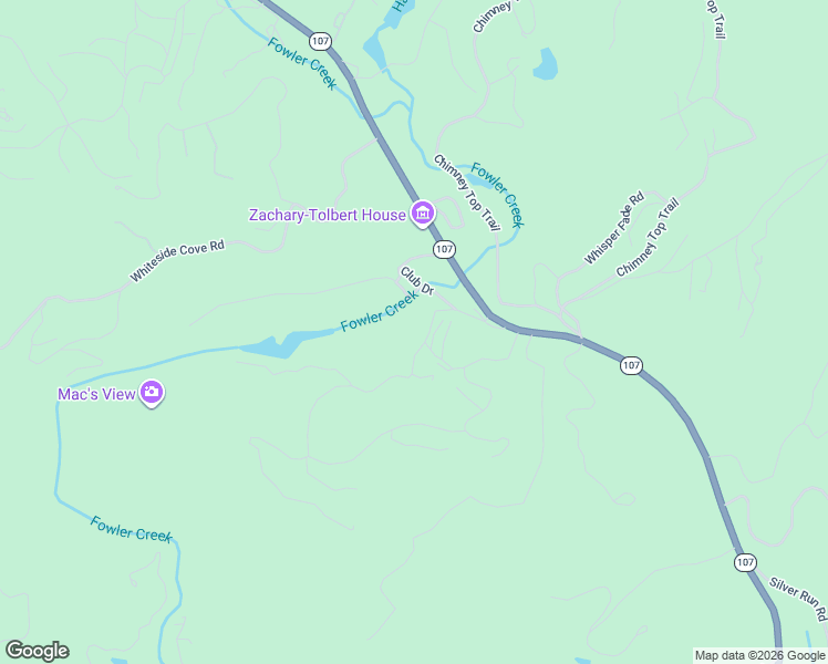 map of restaurants, bars, coffee shops, grocery stores, and more near 362 Club Drive in Cashiers