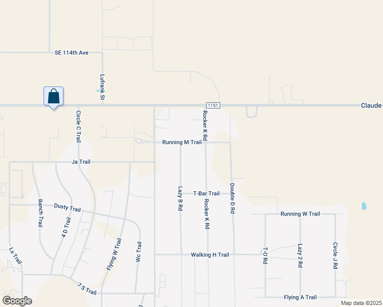 map of restaurants, bars, coffee shops, grocery stores, and more near 11609 Lazy B Road in Amarillo