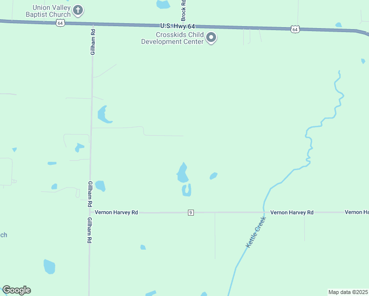 map of restaurants, bars, coffee shops, grocery stores, and more near 174 Vegas Lane in Beebe