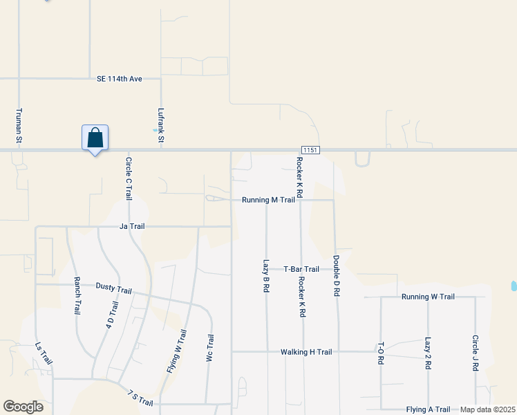 map of restaurants, bars, coffee shops, grocery stores, and more near 11609-11701 Lazy B Road in Amarillo