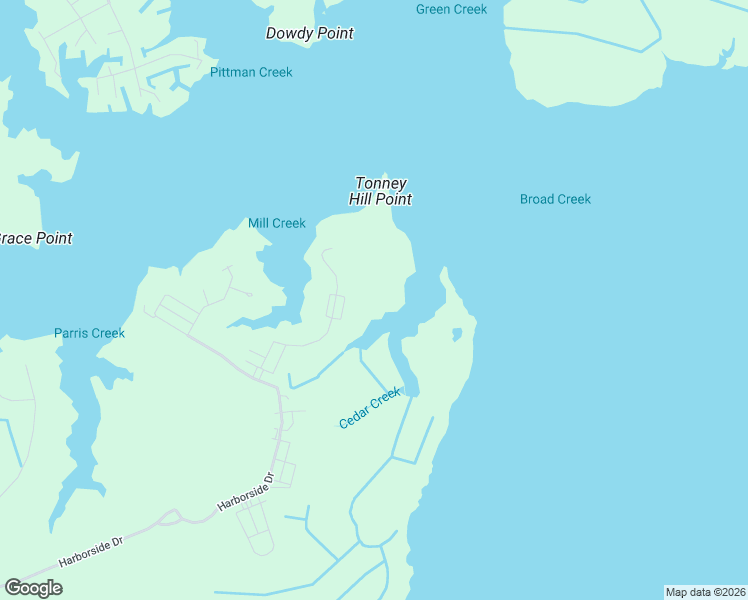 map of restaurants, bars, coffee shops, grocery stores, and more near 60 Soundside Drive in Oriental