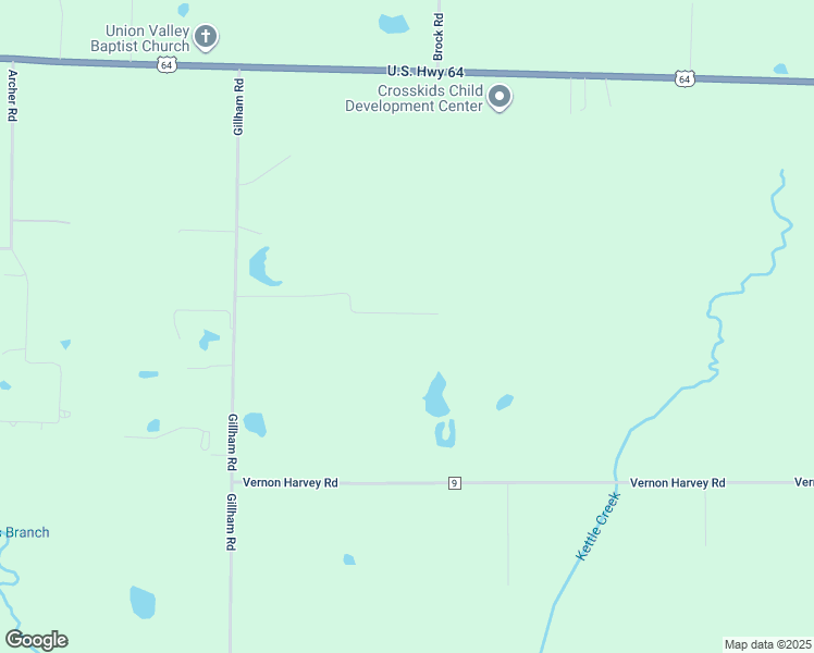 map of restaurants, bars, coffee shops, grocery stores, and more near 174 Vegas Lane in Beebe