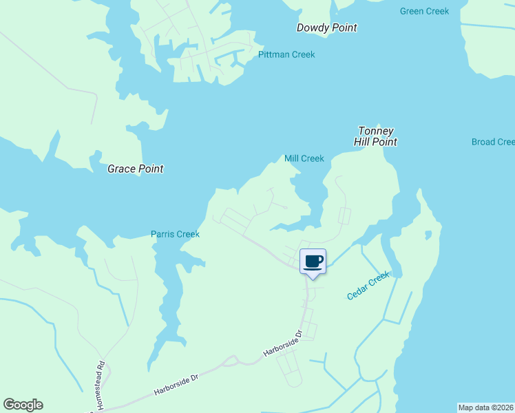 map of restaurants, bars, coffee shops, grocery stores, and more near 91 Oyster PT in Oriental