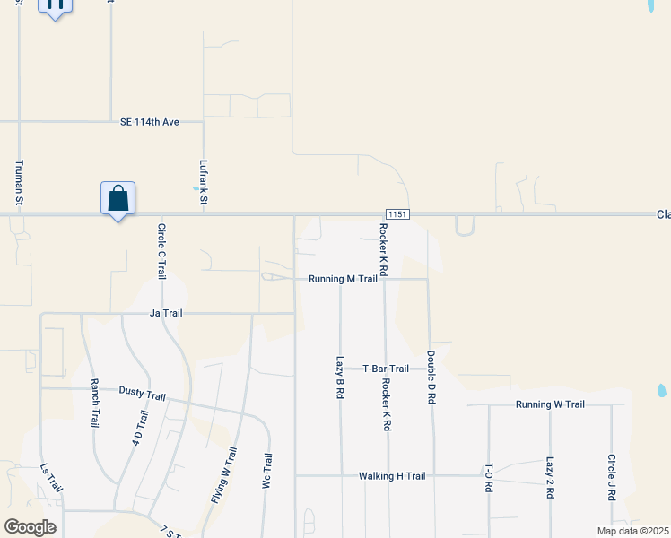 map of restaurants, bars, coffee shops, grocery stores, and more near 3901 Running M Trail in Amarillo
