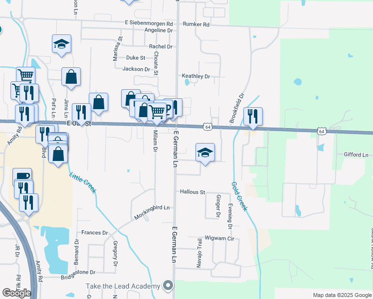 map of restaurants, bars, coffee shops, grocery stores, and more near 5 Marshall Cove in Conway