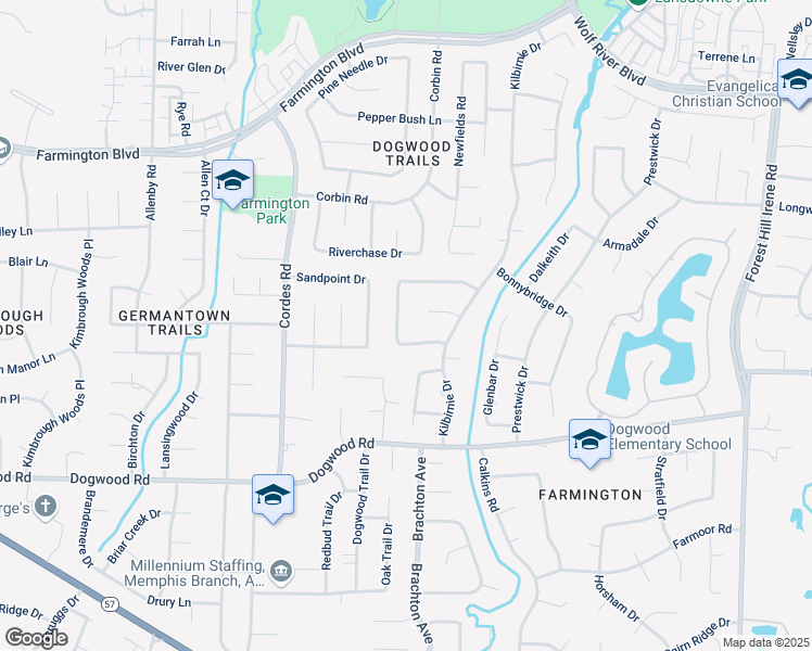 map of restaurants, bars, coffee shops, grocery stores, and more near 2180 Cumbernauld Circle South in Germantown