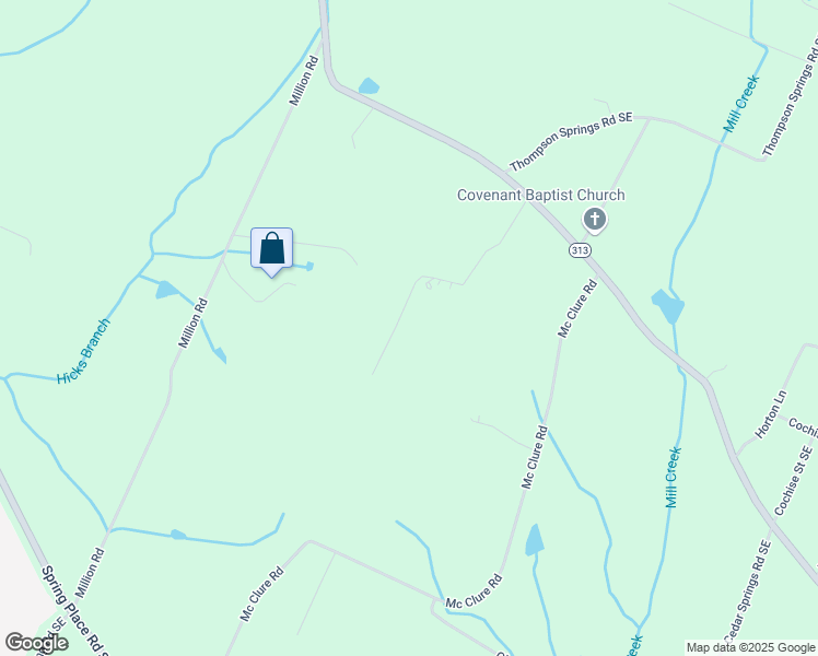 map of restaurants, bars, coffee shops, grocery stores, and more near 211 Alecia Lane Southeast in Cleveland