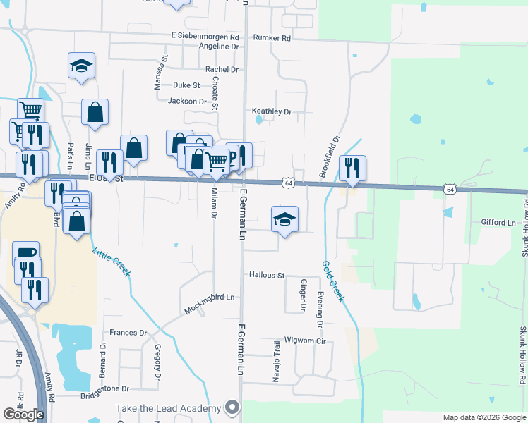 map of restaurants, bars, coffee shops, grocery stores, and more near 5 Marshall Cove in Conway