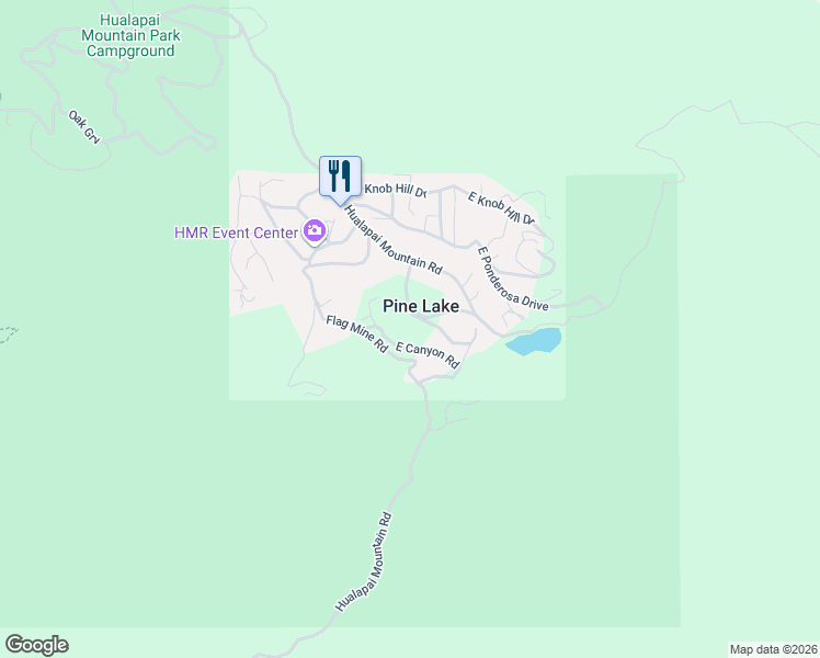 map of restaurants, bars, coffee shops, grocery stores, and more near 6695 East Canyon Road in Kingman