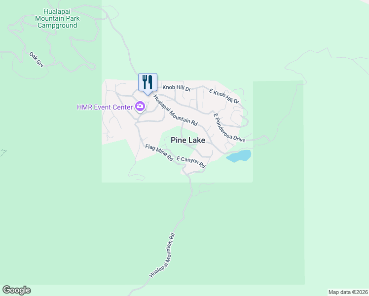 map of restaurants, bars, coffee shops, grocery stores, and more near 6695 East Canyon Road in Kingman