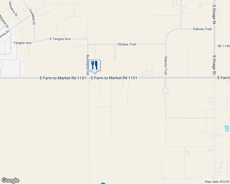 map of restaurants, bars, coffee shops, grocery stores, and more near 11965 Casey Road in Amarillo