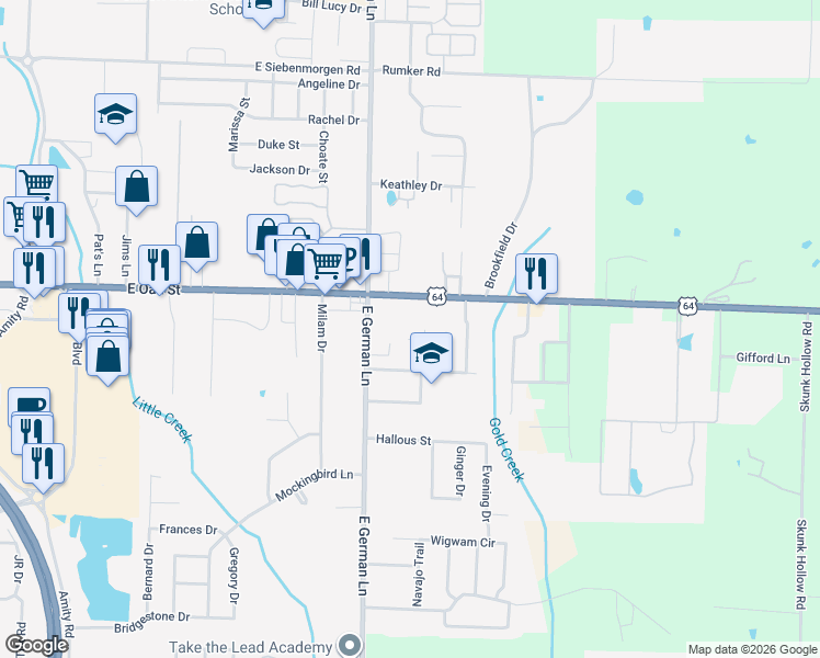 map of restaurants, bars, coffee shops, grocery stores, and more near 4 Marshall Cove in Conway
