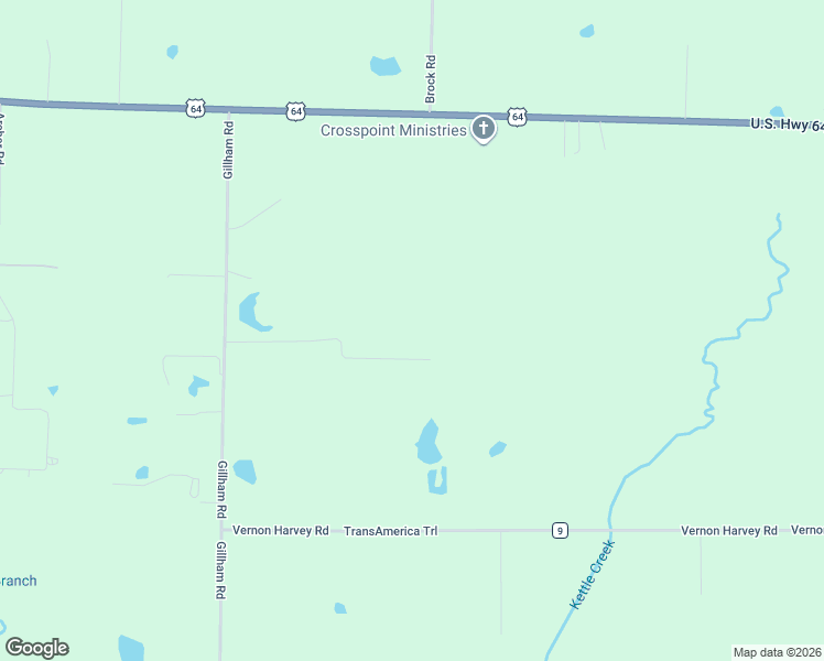 map of restaurants, bars, coffee shops, grocery stores, and more near 171 Vegas Lane in Beebe