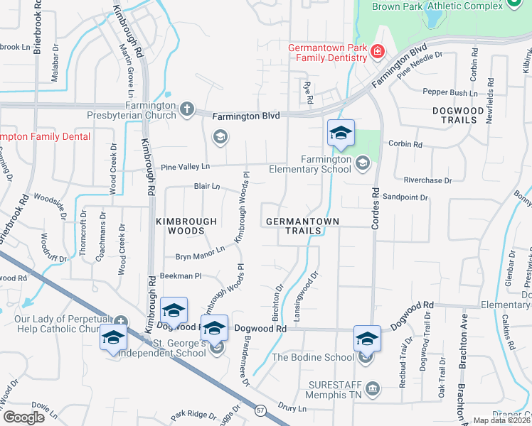 map of restaurants, bars, coffee shops, grocery stores, and more near 8373 Sherman Oaks Drive in Germantown