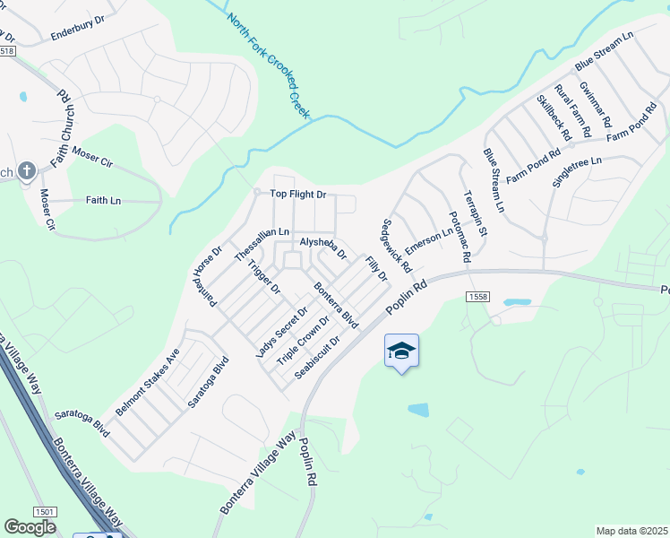 map of restaurants, bars, coffee shops, grocery stores, and more near 4106 Twenty Grand Drive in Indian Trail