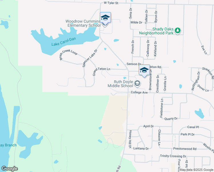 map of restaurants, bars, coffee shops, grocery stores, and more near 815 Padgett Road in Conway