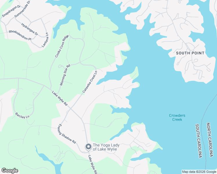 map of restaurants, bars, coffee shops, grocery stores, and more near 5937 Johnson Road in Clover