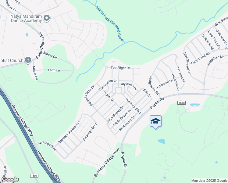 map of restaurants, bars, coffee shops, grocery stores, and more near 1118 Cigar Lane in Indian Trail