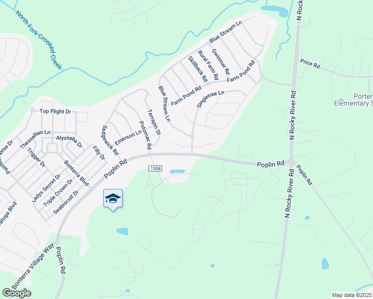 map of restaurants, bars, coffee shops, grocery stores, and more near 1003 Sunflower Lane in Indian Trail
