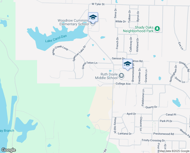 map of restaurants, bars, coffee shops, grocery stores, and more near 815 Padgett Road in Conway