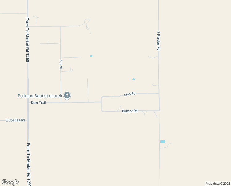 map of restaurants, bars, coffee shops, grocery stores, and more near 12249 Lion Road in Amarillo