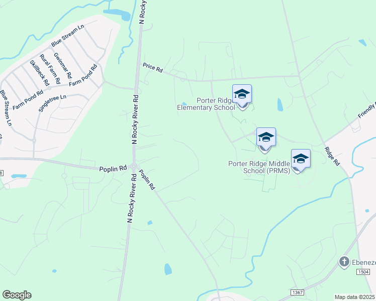 map of restaurants, bars, coffee shops, grocery stores, and more near 1802 Sanctuary Lane in Indian Trail