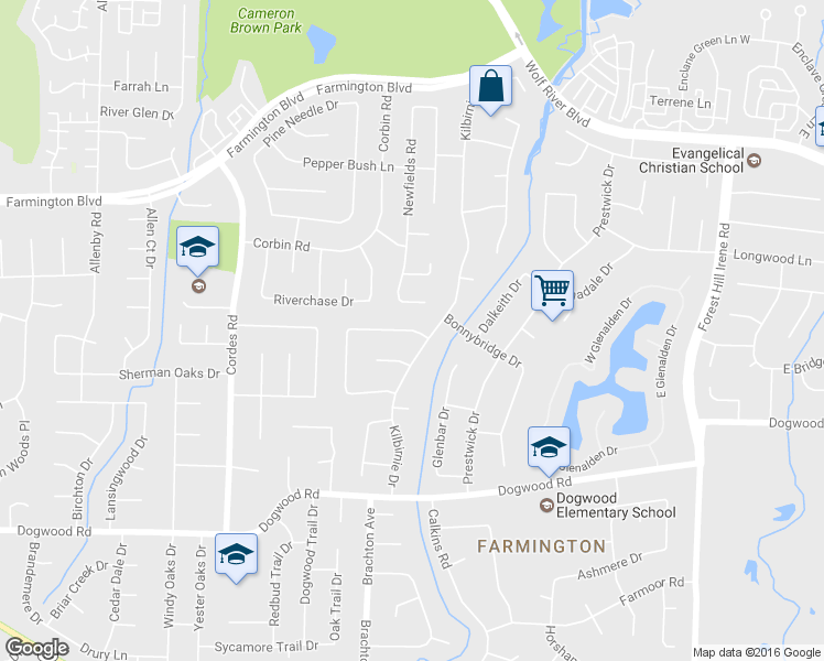 map of restaurants, bars, coffee shops, grocery stores, and more near 8757 Cumbernauld Circle North in Germantown
