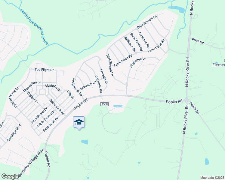 map of restaurants, bars, coffee shops, grocery stores, and more near 1019 Sunflower Lane in Indian Trail