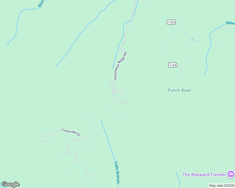 map of restaurants, bars, coffee shops, grocery stores, and more near 1182 Horseshoe Ridge Road in Otto