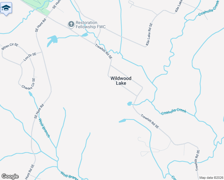 map of restaurants, bars, coffee shops, grocery stores, and more near 4404 Trewhitt Road Southeast in Cleveland