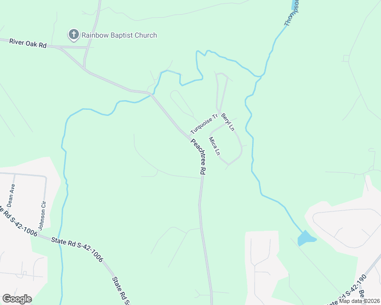 map of restaurants, bars, coffee shops, grocery stores, and more near 911 Peachtree Road in Chesnee