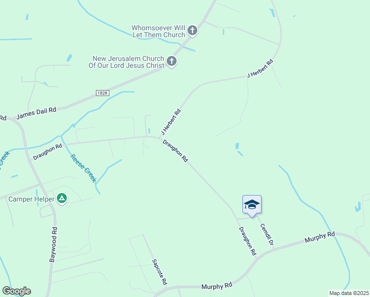 map of restaurants, bars, coffee shops, grocery stores, and more near 4471 Draughon Road in Fayetteville