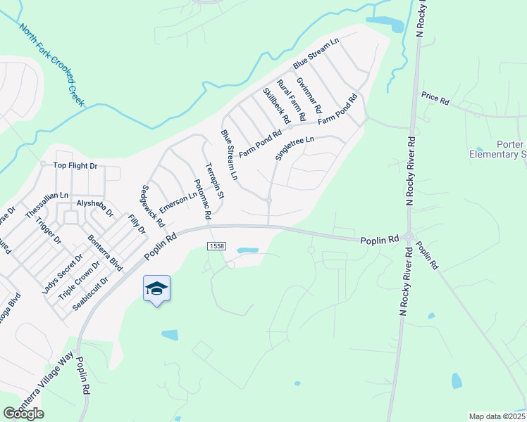 map of restaurants, bars, coffee shops, grocery stores, and more near 1002 Sunflower Lane in Indian Trail