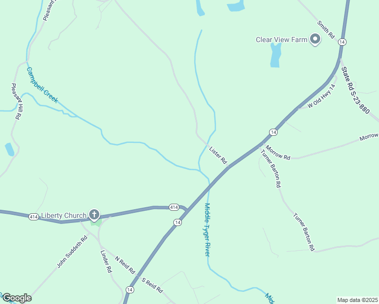map of restaurants, bars, coffee shops, grocery stores, and more near 109 Lister Road in Landrum