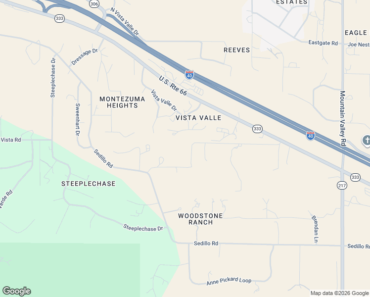 map of restaurants, bars, coffee shops, grocery stores, and more near 19 Edge of Woods Road in Tijeras