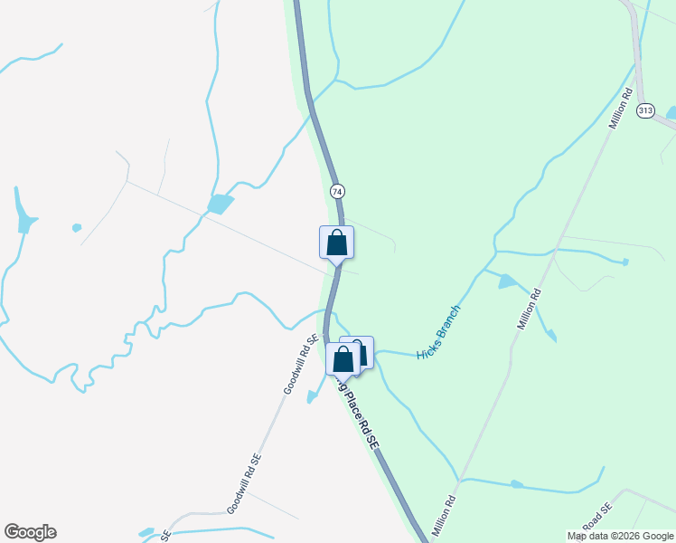 map of restaurants, bars, coffee shops, grocery stores, and more near 3906 Spring Place Road Southeast in Cleveland