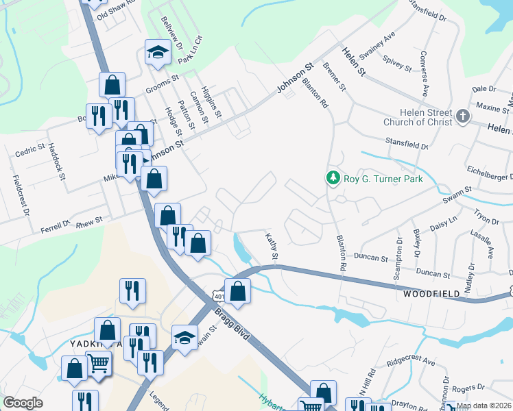 map of restaurants, bars, coffee shops, grocery stores, and more near 1945 Sardonyx Road in Fayetteville