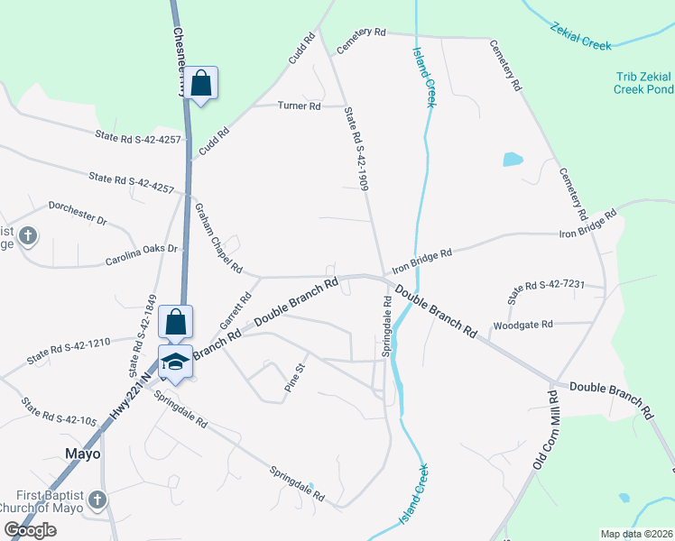 map of restaurants, bars, coffee shops, grocery stores, and more near 319 Graham Chapel Road in Cowpens