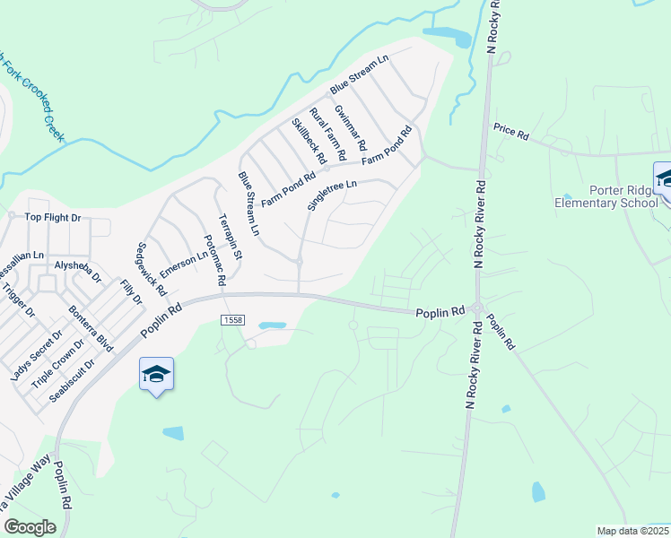 map of restaurants, bars, coffee shops, grocery stores, and more near 1015 Perennial Lane in Indian Trail