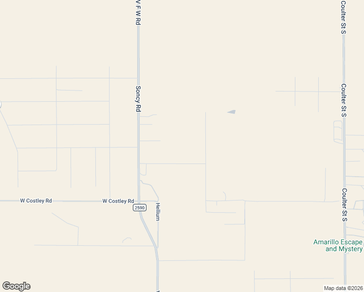 map of restaurants, bars, coffee shops, grocery stores, and more near 8400 Norahs Lane in Amarillo