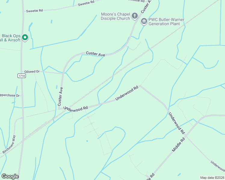 map of restaurants, bars, coffee shops, grocery stores, and more near 1951 Underwood Road in Fayetteville
