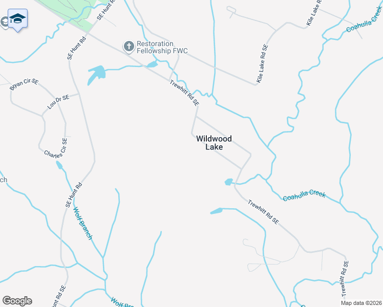 map of restaurants, bars, coffee shops, grocery stores, and more near 4404 Southeast Trewhitt Road in Cleveland