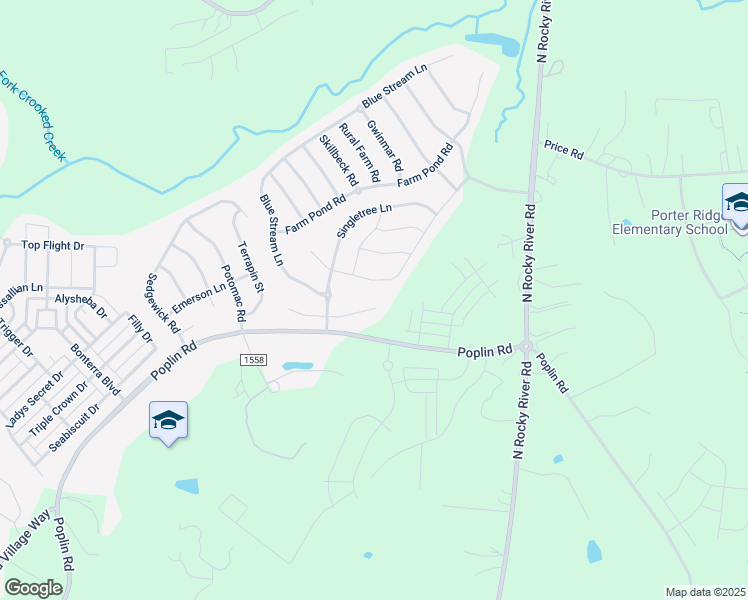 map of restaurants, bars, coffee shops, grocery stores, and more near 1017 Perennial Lane in Indian Trail