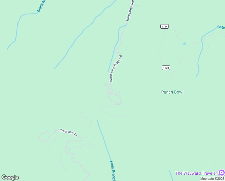 map of restaurants, bars, coffee shops, grocery stores, and more near 1182 Horseshoe Ridge Road in Otto