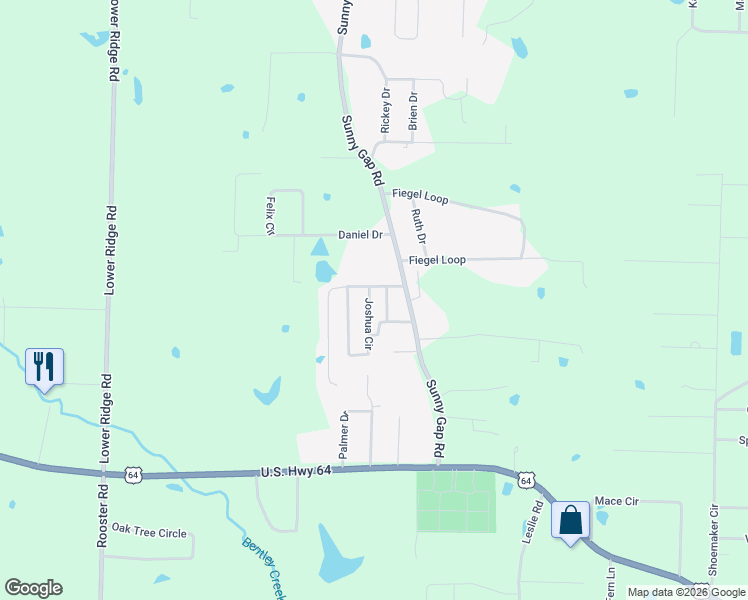 map of restaurants, bars, coffee shops, grocery stores, and more near 7 Joshua Circle in Conway