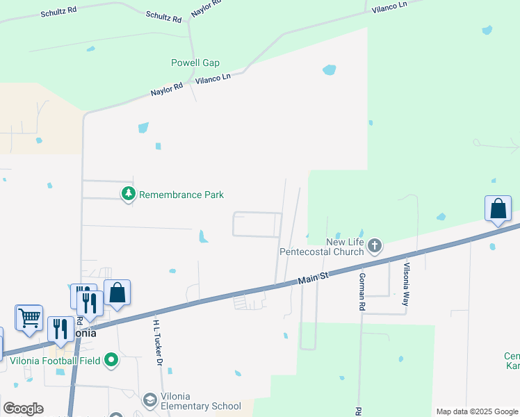 map of restaurants, bars, coffee shops, grocery stores, and more near 16 Cherrybrook Lane in Vilonia