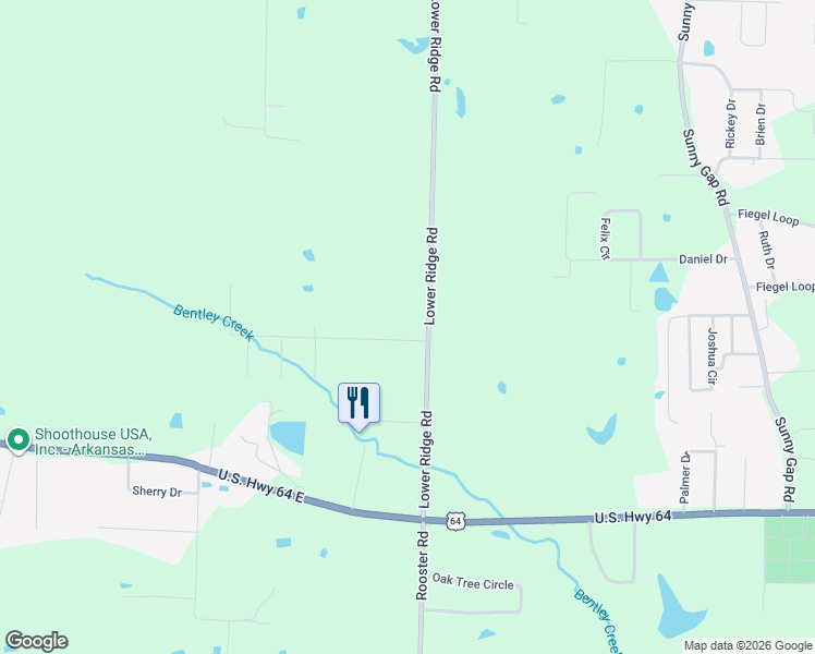 map of restaurants, bars, coffee shops, grocery stores, and more near 3 Valley Road in Conway