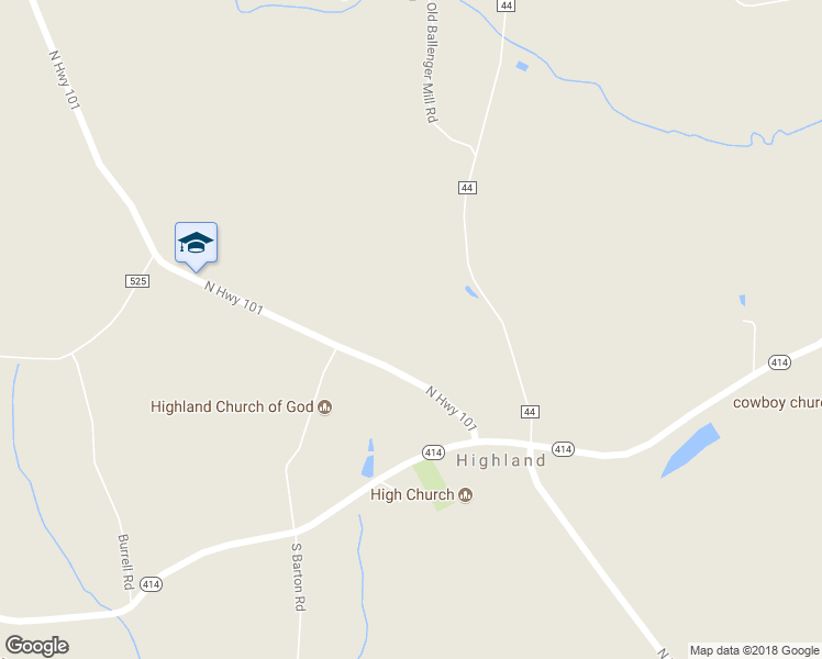 map of restaurants, bars, coffee shops, grocery stores, and more near 128 North Highway 101 in Landrum