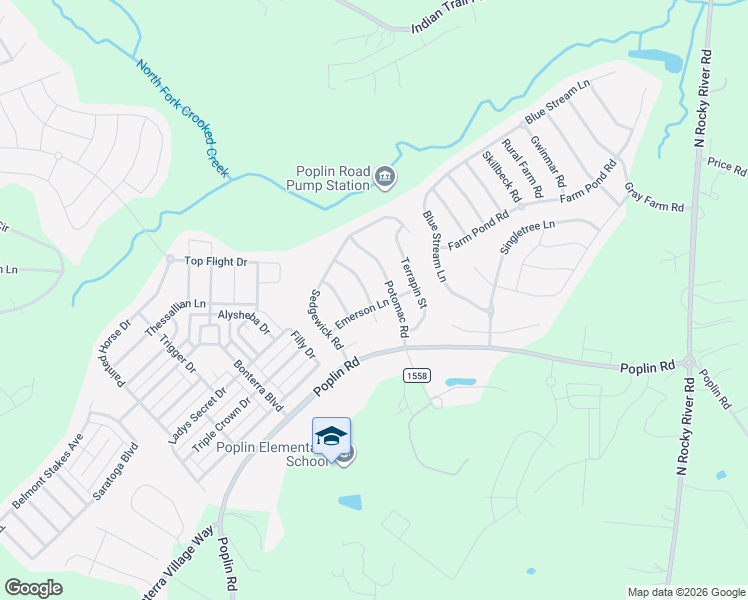 map of restaurants, bars, coffee shops, grocery stores, and more near 1012 Loudoun Road in Indian Trail
